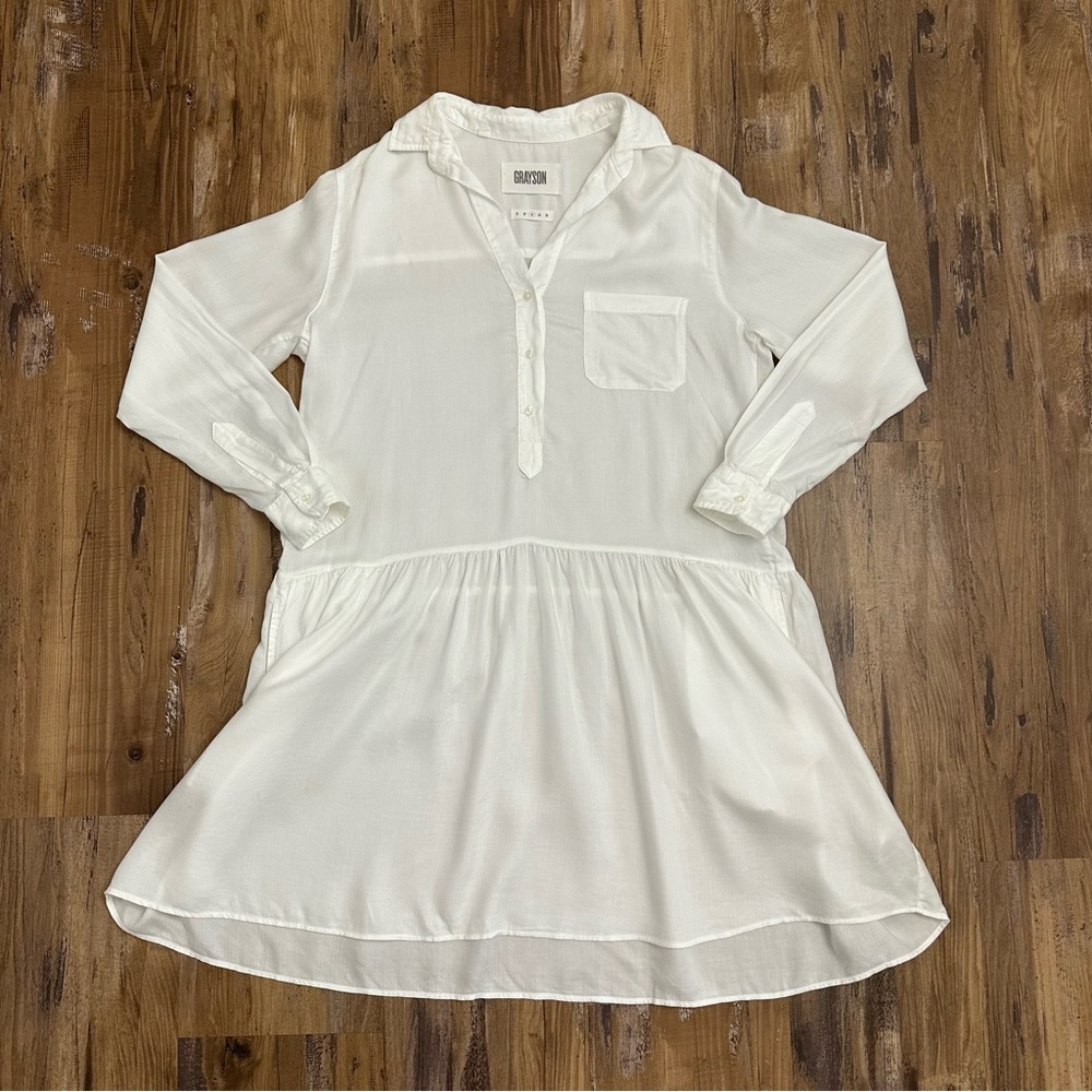 Grayson by Frank & Eileen Changemaker White Shirt Dress
Size 03 - Picture 5 of 10